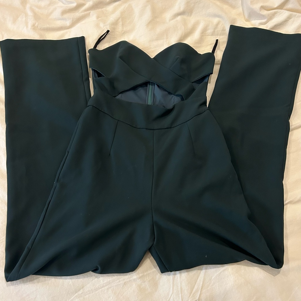 Karina Grimaldi Dark Green Jumpsuit (Nwt)